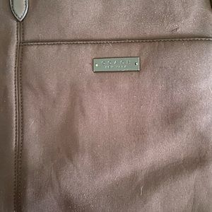 Coach vintage brown large shopping bag. Fabric martial